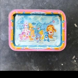 Vintage care bear cousins folding tray